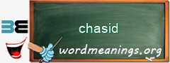 WordMeaning blackboard for chasid